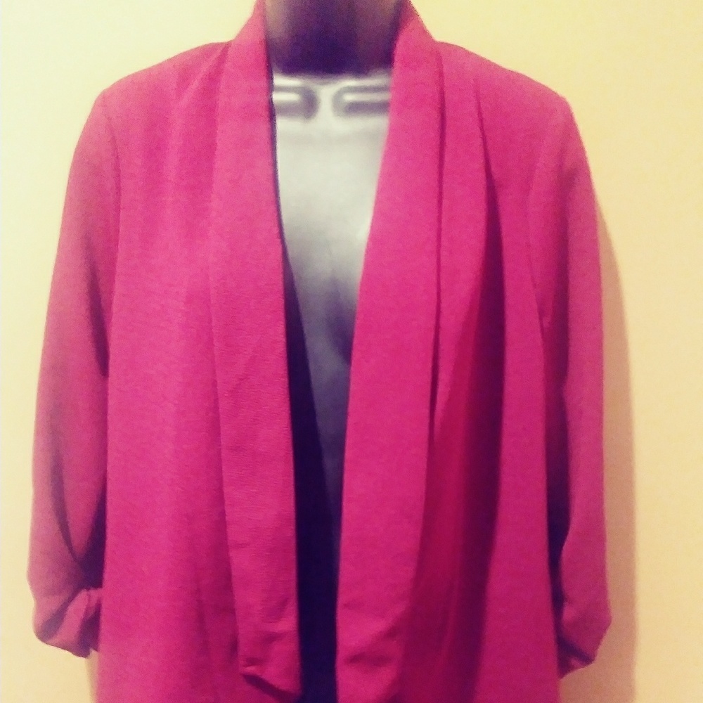 Ingredients Burgundy Cardigan Sweater Sz Medium